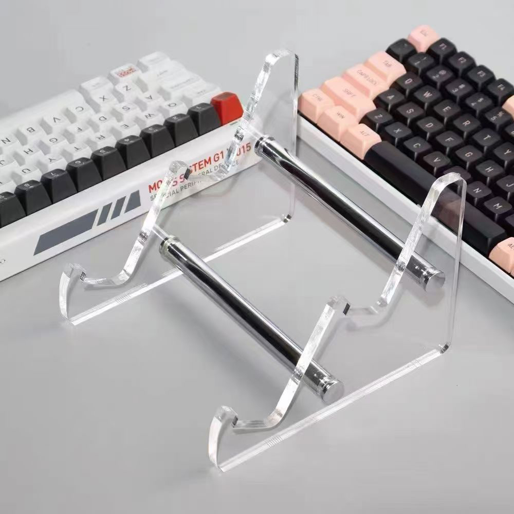 Keyboard Gaming Transparent - Acryl-Tastaturständer Transparenter 2-stufiger Tastaturhalter Aufbewahrungsregal für