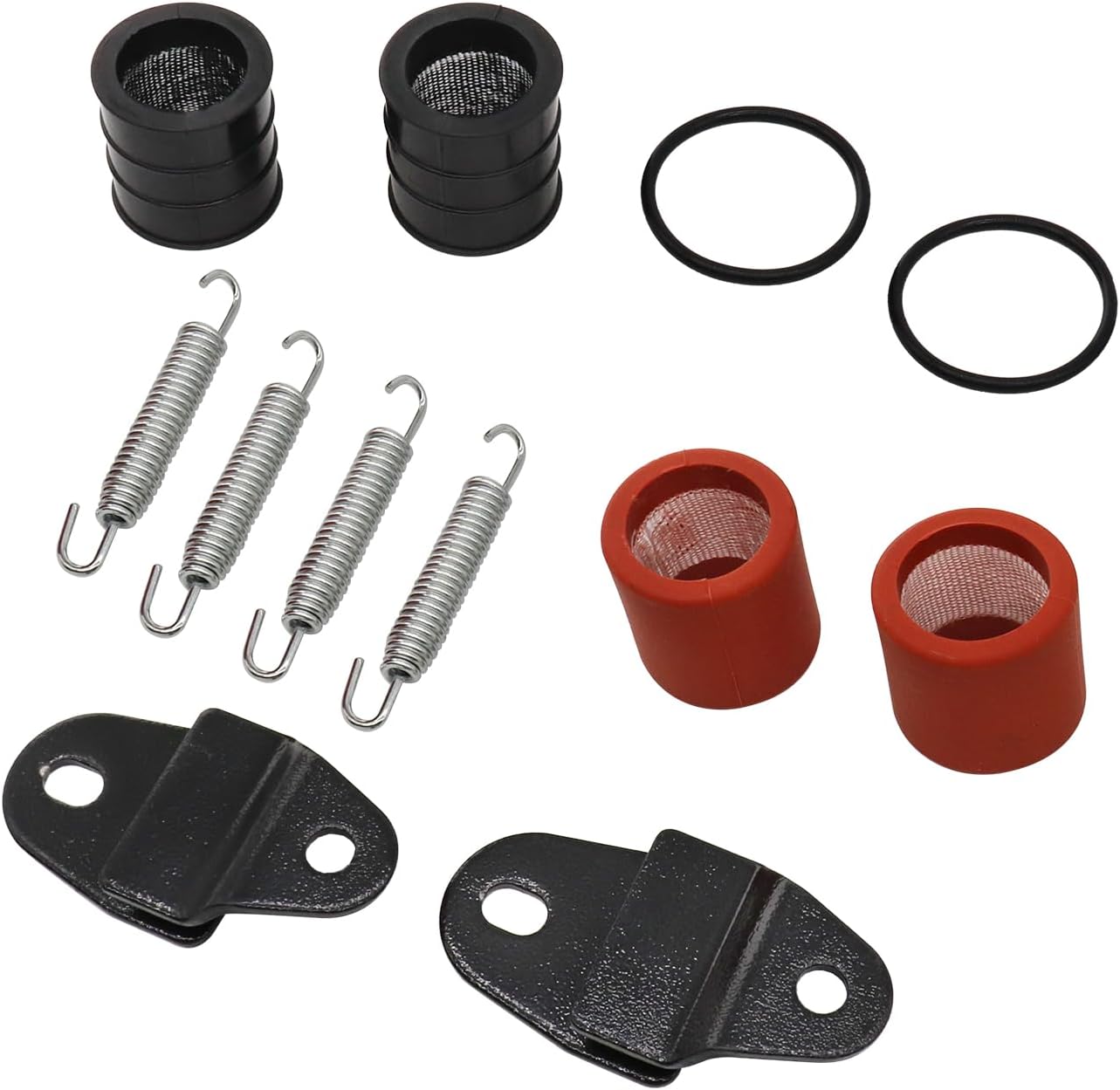 Gasket Mount Kit - Auspuff-Schalldämpfer-Dichtungsfeder-Befestigungskit für Yamaha Banshee YFZ350 1987-2006