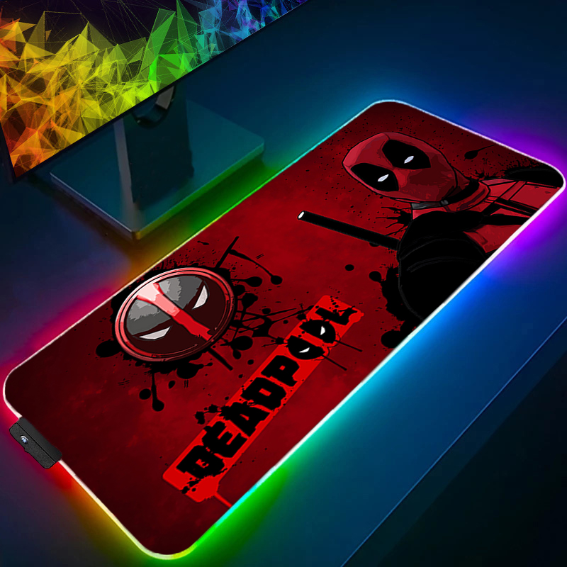 Gaming Keyboard Easy To Clean - LED Mauspad Gaming Hintergrundbeleuchtung Lock Edge