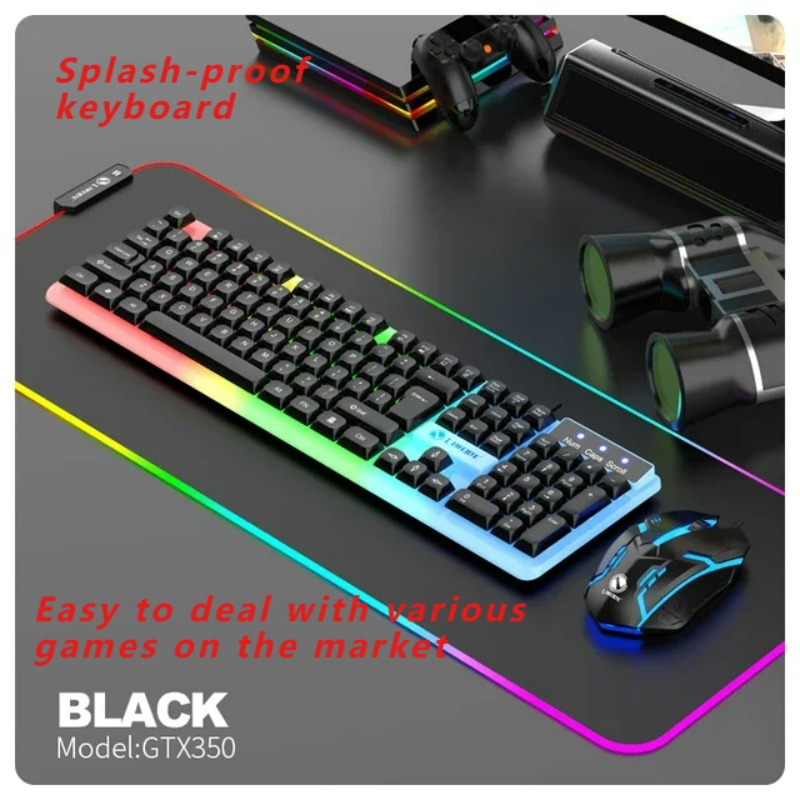 Gaming Keyboard Budget - NEUE GTX350 Gaming-Tastatur-Maus-Kombination Computer Laptop Hintergrundbeleuchtung