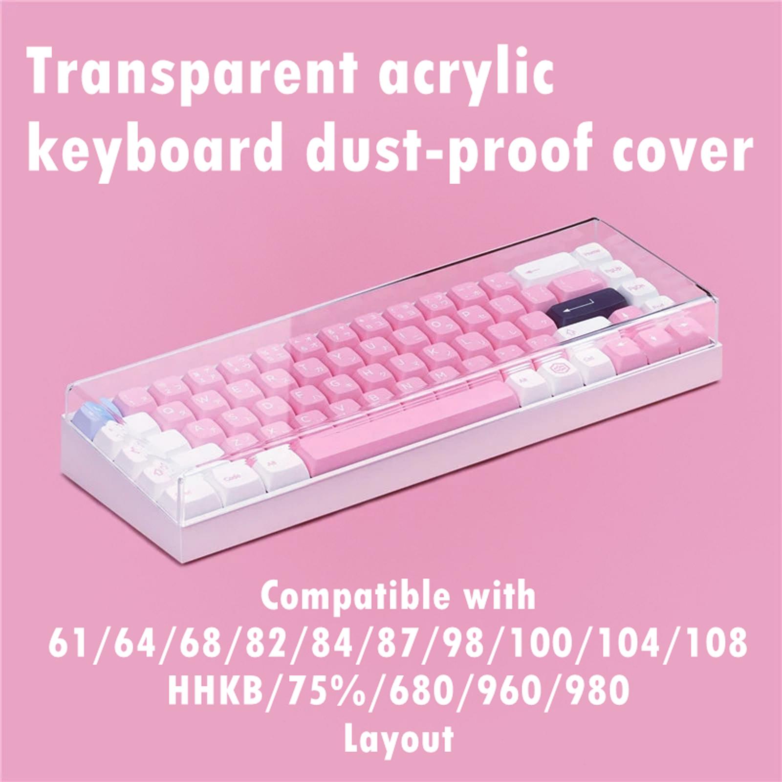 Keyboard Gaming Transparent - Acryl-Staubschutzhülle für mechanische Tastaturen, Premium-Schutz, wasserdicht,