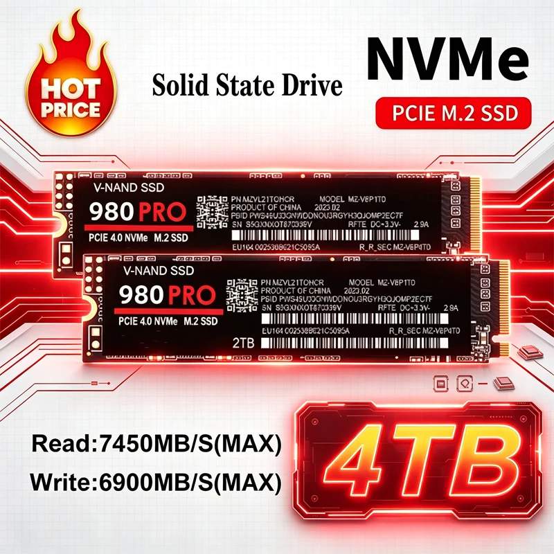Samsung Ssd 980 Pro - 980 Pro M2 2280 NVMe Hochgeschwindigkeits-SSD-Festplatte