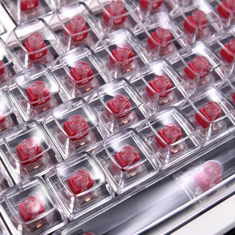 132 Tasten, kristallklare, tra – Keyboard Gaming Transparent Bewertung und Preis