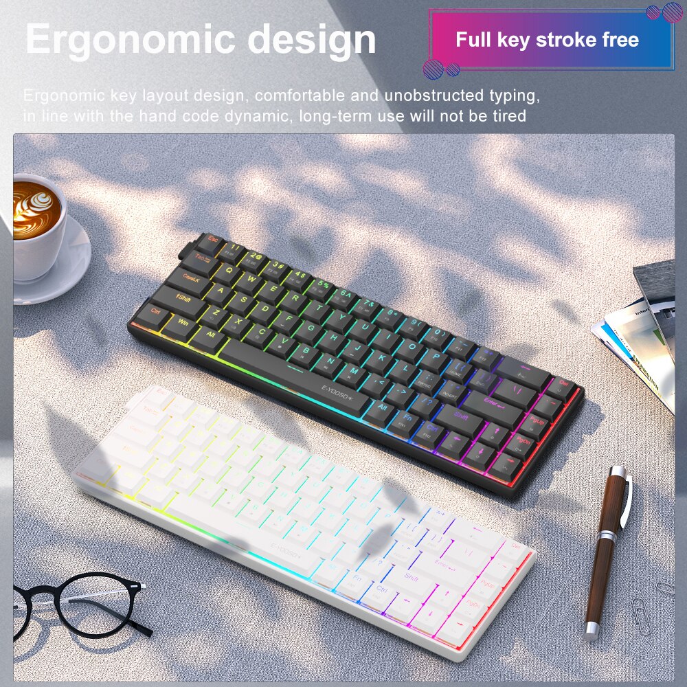E-YOOSO A68 RGB Mini Slim USB  – Gaming Keyboard Budget Bewertung und Preis