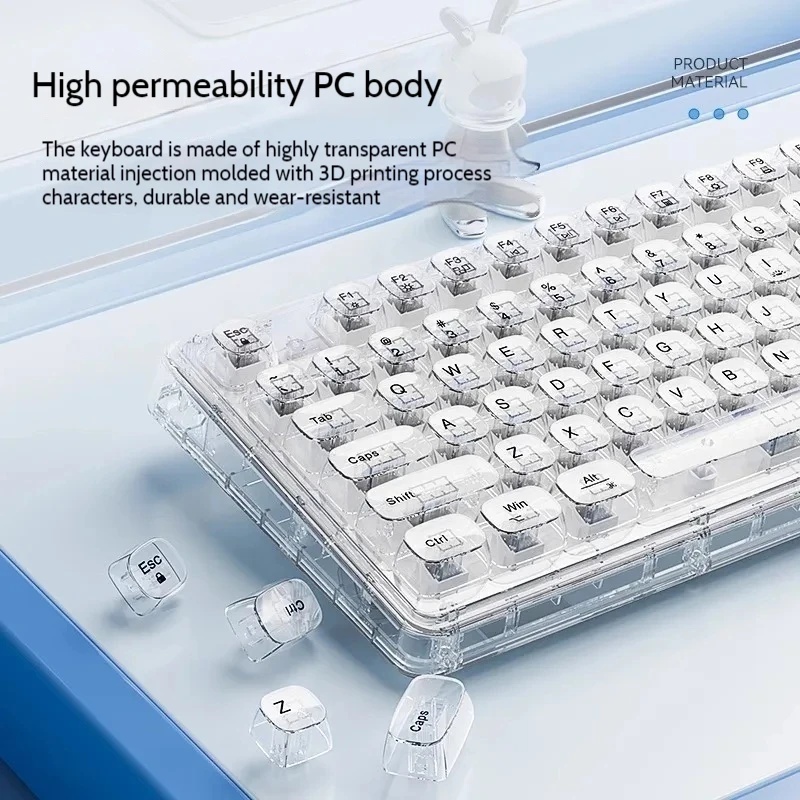 Transparentes Eiskristall Kabe – Keyboard Gaming Transparent Bewertung und Preis