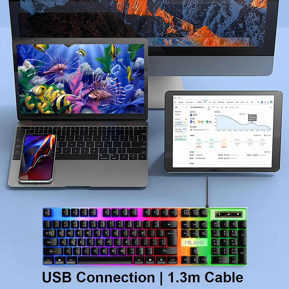 KEBIDUMEI USB-Tastatur mit Kab – Gaming Keyboard Budget Bewertung und Preis