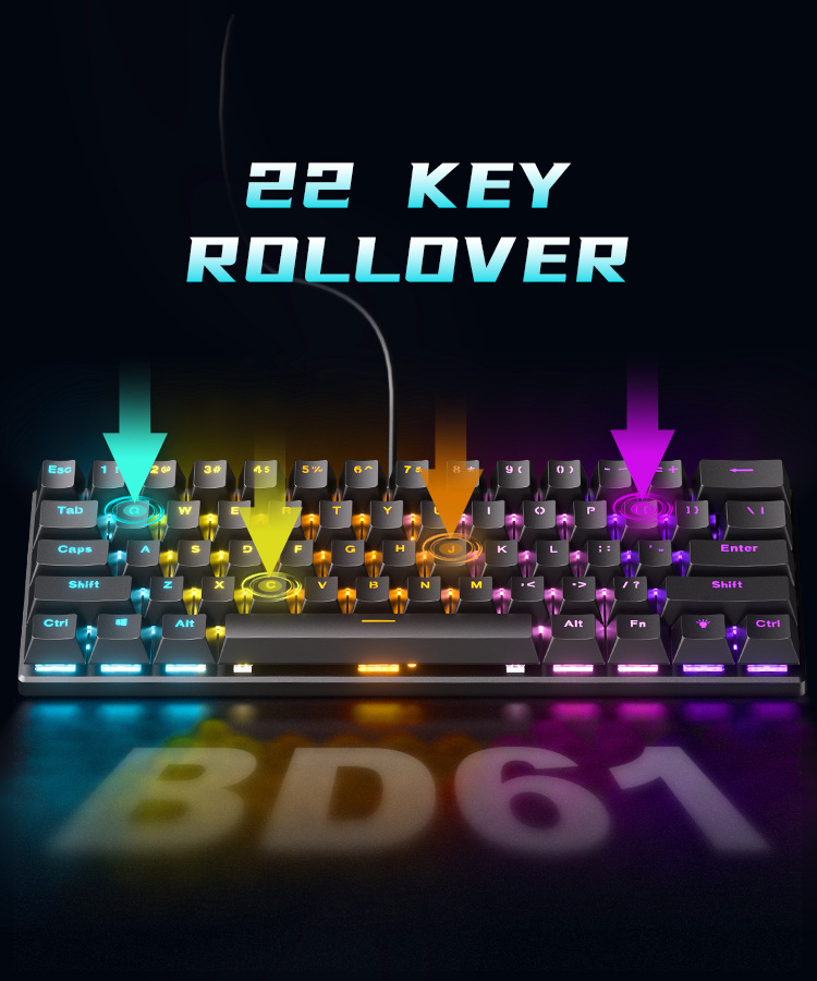 Mechanische 60% Gaming-Tastatu – Gaming Keyboard Budget Bewertung und Preis