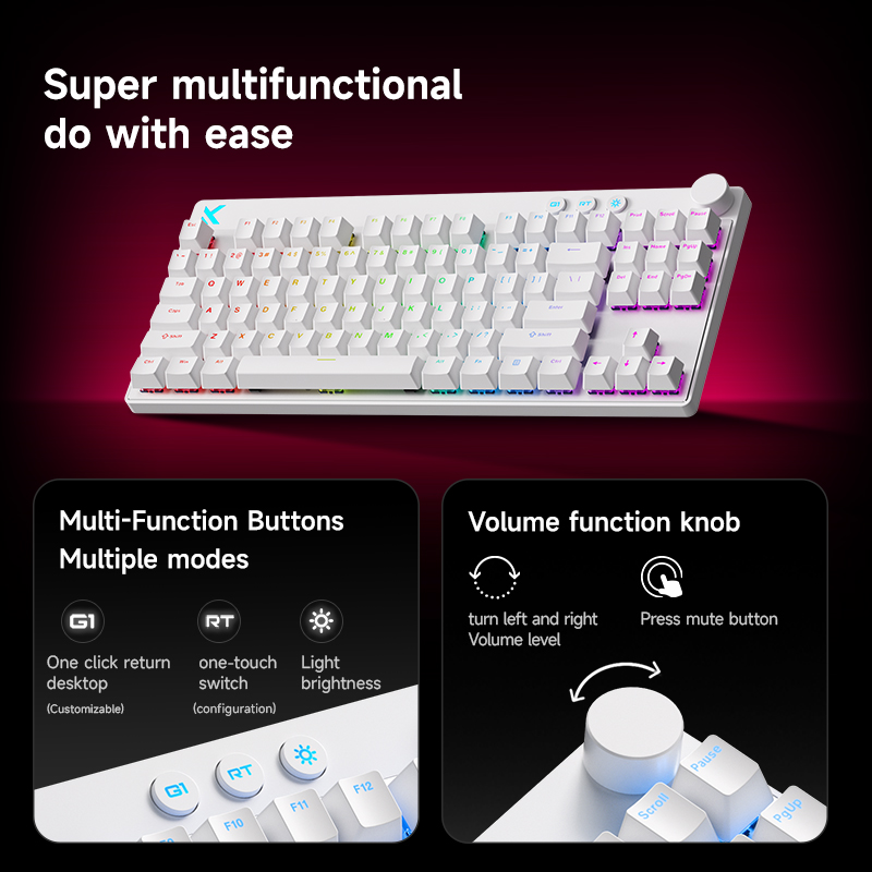 Mchose Mix87 Magnetische Switc – Keyboard Gaming Transparent Bewertung und Preis