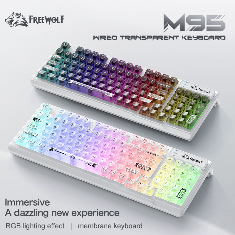 Kabelgebundene RGB Transparent – Keyboard Gaming Transparent Bewertung und Preis