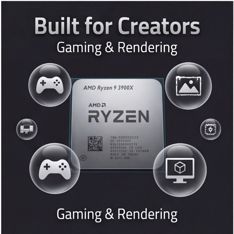 AMD Ryzen 9 3900X 12-Kern 24-T – Amd Cpu Ryzen 9 Bewertung und Preis